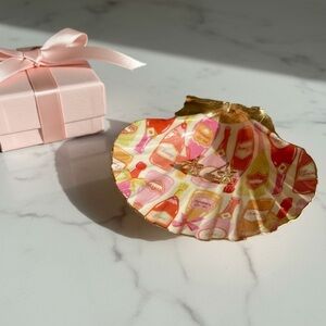 Champagne Celebration Gold Trinket Dish